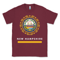 Burgundy new hampshire state flag new Classic Tee - SnappyArt