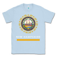 Dusty Blue new hampshire state flag new Classic Tee - SnappyArt