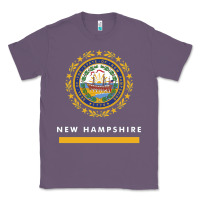 Lavender new hampshire state flag new Classic Tee - SnappyArt
