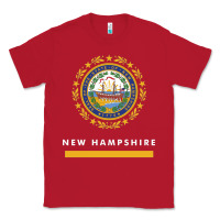Red new hampshire state flag new Classic Tee - SnappyArt