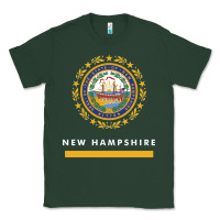 Sports Green new hampshire state flag new Classic Tee - SnappyArt