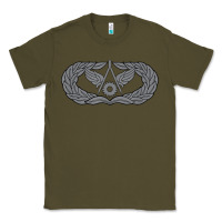 Army Green Air Force Civil Engineer Badge Classic Tee - SnappyArt