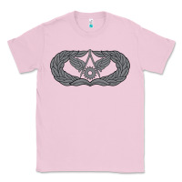 Bubblegum Pink Air Force Civil Engineer Badge Classic Tee - SnappyArt