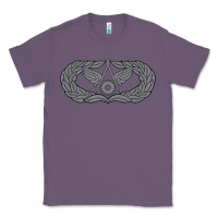 Lavender Air Force Civil Engineer Badge Classic Tee - SnappyArt