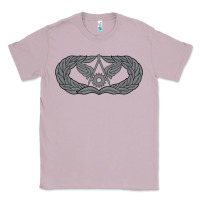 Lilac Air Force Civil Engineer Badge Classic Tee - SnappyArt