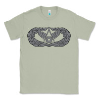 Matcha Air Force Civil Engineer Badge Classic Tee - SnappyArt
