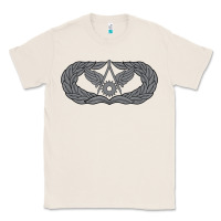 Natural Air Force Civil Engineer Badge Classic Tee - SnappyArt