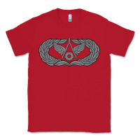 Red Air Force Civil Engineer Badge Classic Tee - SnappyArt