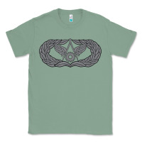 Sage Air Force Civil Engineer Badge Classic Tee - SnappyArt