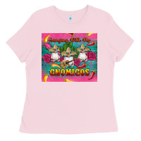 Bubblegum Pink mexican hanging with my gnomigos Ladies Tee - Artiststas