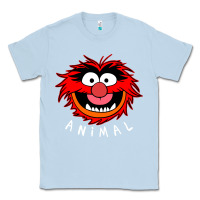 Dusty Blue Muppets Animal Classic Tee - SnappyArt