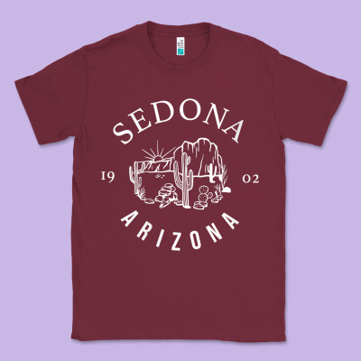 Womens Sedona Arizona T Shirt Sedona Az Vintage Arizona Vacation V Nec Classic Tee Designed By Snappyart