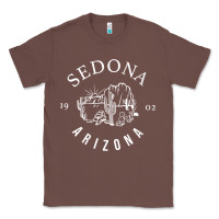 Chestnut womens sedona arizona t shirt sedona az vintage arizona vacation v nec Classic Tee - SnappyArt