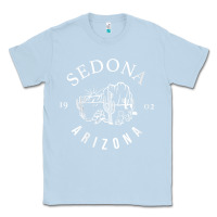 Dusty Blue womens sedona arizona t shirt sedona az vintage arizona vacation v nec Classic Tee - SnappyArt
