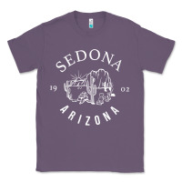 Lavender womens sedona arizona t shirt sedona az vintage arizona vacation v nec Classic Tee - SnappyArt