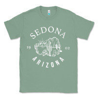 Sage womens sedona arizona t shirt sedona az vintage arizona vacation v nec Classic Tee - SnappyArt