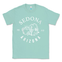 Seafoam womens sedona arizona t shirt sedona az vintage arizona vacation v nec Classic Tee - SnappyArt