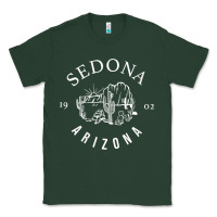 Sports Green womens sedona arizona t shirt sedona az vintage arizona vacation v nec Classic Tee - SnappyArt