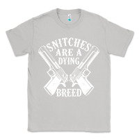 Moon Dust Snitches Are A Dying Breed Motorcycle Biker Gun Classic Tee - SnappyArt