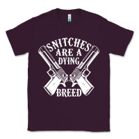 Plum Snitches Are A Dying Breed Motorcycle Biker Gun Classic Tee - SnappyArt