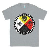 Heather Grey native american medicine wheel, mitakuye oyasin t shirt Classic Tee - SnappyArt