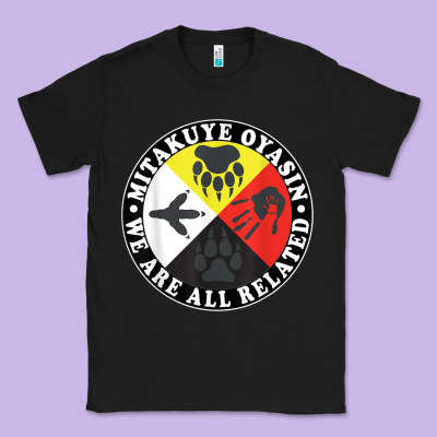 Native American Medicine Wheel, Mitakuye Oyasin T Shirt Classic Tee Designed By Snappyart