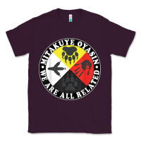 Plum native american medicine wheel, mitakuye oyasin t shirt Classic Tee - SnappyArt