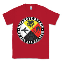Red native american medicine wheel, mitakuye oyasin t shirt Classic Tee - SnappyArt
