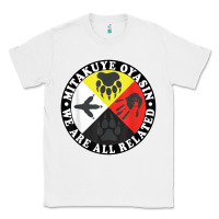 White native american medicine wheel, mitakuye oyasin t shirt Classic Tee - SnappyArt