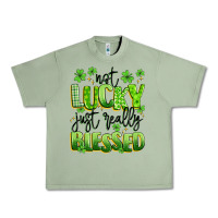 Oil Green not lucky just really blessed Urban Heavy Tee - Artiststas