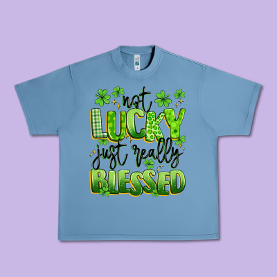 Not Lucky Just Really Blessed Urban Heavy Tee Designed By Artiststas