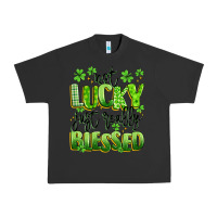 Pigment Black not lucky just really blessed Urban Heavy Tee - Artiststas