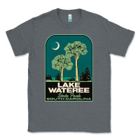 Charcoal Heather Trending Lake Wateree State Park Sc Vintage Travel Classic Tee - SnappyArt
