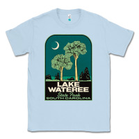 Dusty Blue Trending Lake Wateree State Park Sc Vintage Travel Classic Tee - SnappyArt