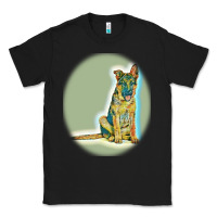 Black German Shepherd isolated on whot. Classic Tee - SnappyArt