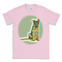 Bubblegum Pink German Shepherd isolated on whot. Classic Tee - SnappyArt