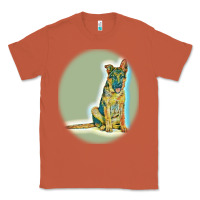 Copper German Shepherd isolated on whot. Classic Tee - SnappyArt