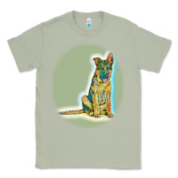Matcha German Shepherd isolated on whot. Classic Tee - SnappyArt