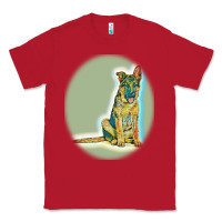 Red German Shepherd isolated on whot. Classic Tee - SnappyArt