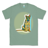 Sage German Shepherd isolated on whot. Classic Tee - SnappyArt