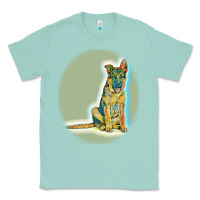Seafoam German Shepherd isolated on whot. Classic Tee - SnappyArt