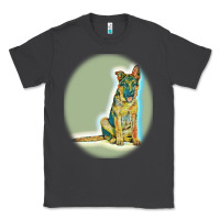 Smoke German Shepherd isolated on whot. Classic Tee - SnappyArt