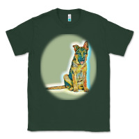 Sports Green German Shepherd isolated on whot. Classic Tee - SnappyArt
