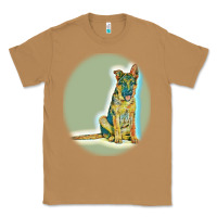 Toasted Coconut German Shepherd isolated on whot. Classic Tee - SnappyArt