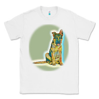 White German Shepherd isolated on whot. Classic Tee - SnappyArt