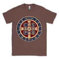 Chestnut Saint Benedict Medal 1 Classic Tee - SnappyArt