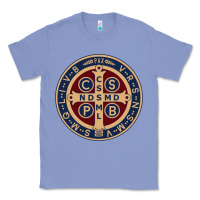 Colony Blue Saint Benedict Medal 1 Classic Tee - SnappyArt