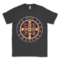 Smoke Saint Benedict Medal 1 Classic Tee - SnappyArt