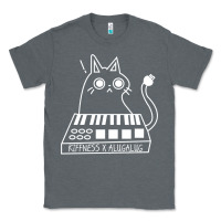 Charcoal Heather The KIFFNESS X ALUGALUG white cat Classic Classic Tee - SnappyArt