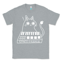 Heather Grey The KIFFNESS X ALUGALUG white cat Classic Classic Tee - SnappyArt